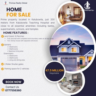 House for Sale in Kalubowila - Ref(P-RAN-791)House for Sale – Kalubowila (LKR 47.5 Million (Negotiable))