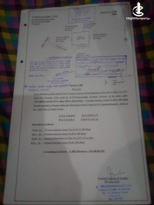 Land for Sale in Nawala - Nawala Bare Land of 8.75 Perches At 5 Million ONO For Sale