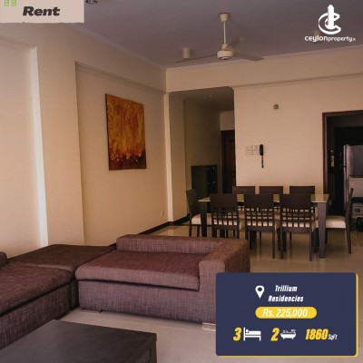Apartment for Rent in Colombo 8 (Borella) - 3 Bedroom Apartment for Rent in Trillium Residencies